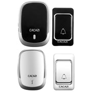 CACAZI Smart Waterproof Music Wireless Campanello Cercapersone multifunzionale, US Plug, EU Plug, UK Plug