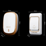 CACAZI Smart Waterproof Music Wireless Campanello Cercapersone multifunzionale, US Plug, EU Plug, UK Plug