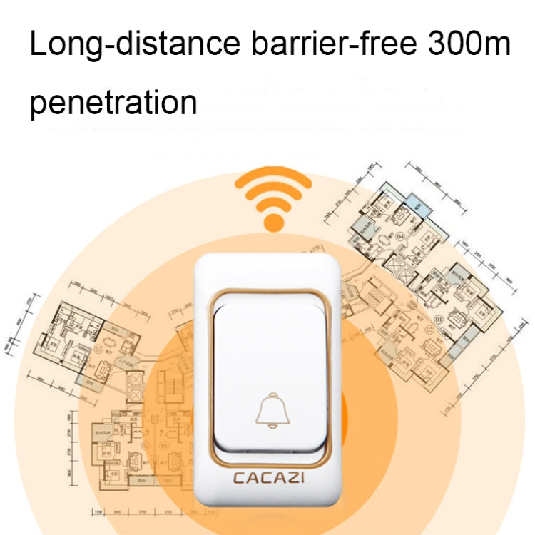 Campanello wireless impermeabile CACAZI con 36 suonerie