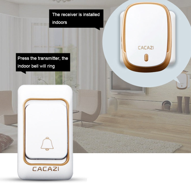 Campanello wireless impermeabile CACAZI con 36 suonerie