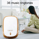 Campanello wireless impermeabile CACAZI con 36 suonerie