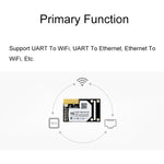 Modulo WiFi Ethernet UART 802.11b/g/n 3,3V 25x40x8mm