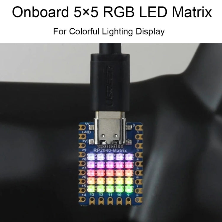 Waveshare RP2040 scheda sviluppo dual core 5x5 LED RGB