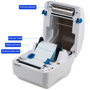 Stampante termica per etichette per cassieri del supermercato Xprinter XP-320B da 80 mm, USB, USB+Bluetooth