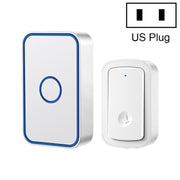 CACAZI A19 1 per 1 campanello musicale wireless senza batteria, 1 For 1 US(White), 1 For 1 US(Black), 1 For 1 EUWhite), 1 For 1 EU(Black), 1 For 1 UK(White), 1 For 1 UK(Black)