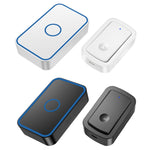 CACAZI A19 1 per 1 campanello musicale wireless senza batteria, 1 For 1 US(White), 1 For 1 US(Black), 1 For 1 EUWhite), 1 For 1 EU(Black), 1 For 1 UK(White), 1 For 1 UK(Black)