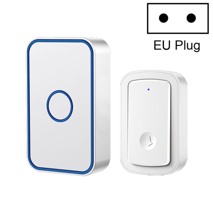 CACAZI A19 1 per 1 campanello musicale wireless senza batteria, 1 For 1 US(White), 1 For 1 US(Black), 1 For 1 EUWhite), 1 For 1 EU(Black), 1 For 1 UK(White), 1 For 1 UK(Black)