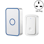 CACAZI A19 1 per 1 campanello musicale wireless senza batteria, 1 For 1 US(White), 1 For 1 US(Black), 1 For 1 EUWhite), 1 For 1 EU(Black), 1 For 1 UK(White), 1 For 1 UK(Black)