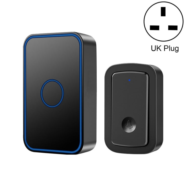 CACAZI A19 1 per 1 campanello musicale wireless senza batteria, 1 For 1 US(White), 1 For 1 US(Black), 1 For 1 EUWhite), 1 For 1 EU(Black), 1 For 1 UK(White), 1 For 1 UK(Black)