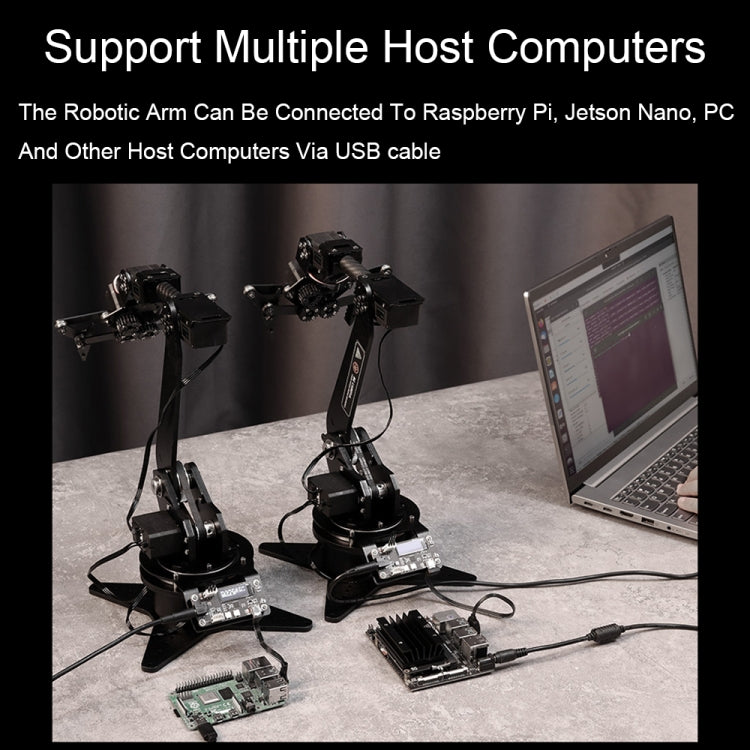 Braccio robotico desktop 5 DOF con controllo ESP32 WiFi