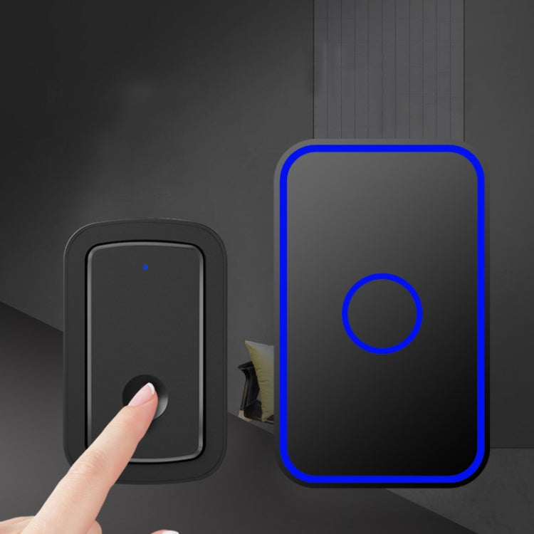CACAZI A19 Campanello musicale senza fili con tre ricevitori a un pulsante senza batteria, 1 For 3 US, 1 For 3 EU, 1 For 3 UK