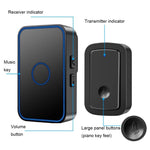 CACAZI A19 Campanello musicale senza fili con tre ricevitori a un pulsante senza batteria, 1 For 3 US, 1 For 3 EU, 1 For 3 UK