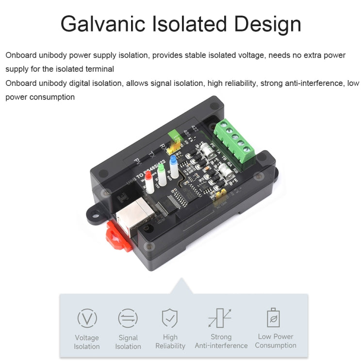 Convertitore isolato da USB a RS485/422 Waveshare 23949, FT232RL e SP485EEN, 23949