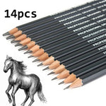Set di matite per schizzi in grafite per il disegno, Pencils Set