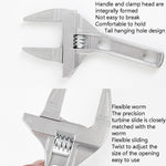 2 strumenti hardware per chiavi da bagno regolabili in alluminio con apertura grande, No Package Ordinary Version