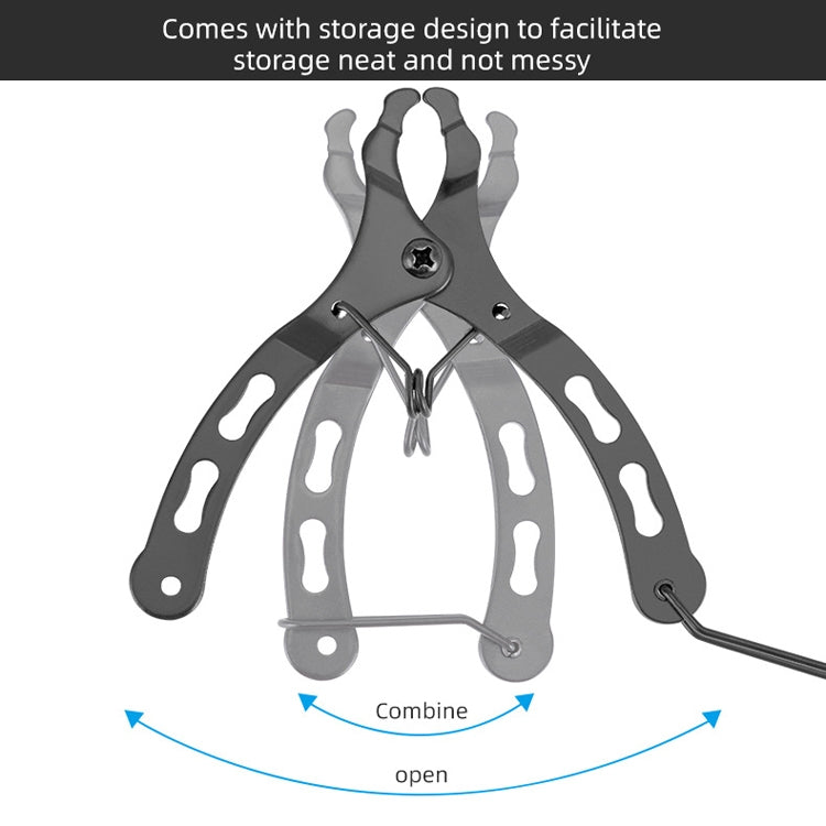 3 PCS Mini catena per bicicletta Pinza per fibbia magica a sgancio rapido Pinza per smontaggio a baionetta a due vie, Two-Way Bayonet Disassembly Pliers
