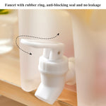 Bottiglia di acqua fredda per uso domestico con rubinetto Frigorifero Teiera di frutta al limone Secchio di acqua fredda estiva Bottiglia di bolle fredde, 3.5L Cold Water Bottle