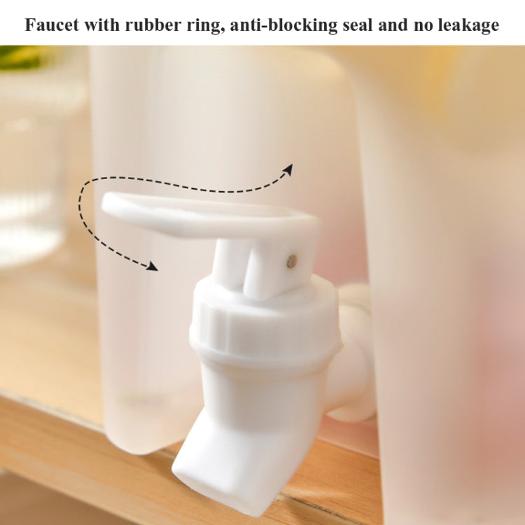 Bottiglia di acqua fredda per uso domestico con rubinetto Frigorifero Teiera di frutta al limone Secchio di acqua fredda estiva Bottiglia di bolle fredde, 3.5L Cold Water Bottle