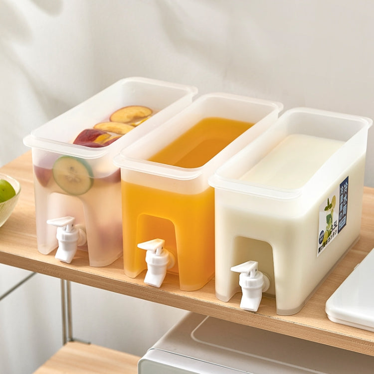 Bottiglia di acqua fredda per uso domestico con rubinetto Frigorifero Teiera di frutta al limone Secchio di acqua fredda estiva Bottiglia di bolle fredde, 3.5L Cold Water Bottle