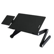 Staffa di sollevamento per scrivania da ufficio pieghevole e sollevabile in lega di alluminio T8, with Mouse Board (Black), with Mouse Board (Silver), with Fan & Mouse Board (Black), with Fan & Mouse Board (Silver)