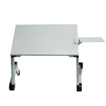 Staffa di sollevamento per scrivania da ufficio pieghevole e sollevabile in lega di alluminio T8, with Mouse Board (Black), with Mouse Board (Silver), with Fan & Mouse Board (Black), with Fan & Mouse Board (Silver)
