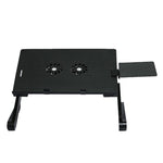 Staffa di sollevamento per scrivania da ufficio pieghevole e sollevabile in lega di alluminio T8, with Mouse Board (Black), with Mouse Board (Silver), with Fan & Mouse Board (Black), with Fan & Mouse Board (Silver)