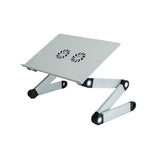 Staffa di sollevamento per scrivania da ufficio pieghevole e sollevabile in lega di alluminio T8, with Mouse Board (Black), with Mouse Board (Silver), with Fan & Mouse Board (Black), with Fan & Mouse Board (Silver)