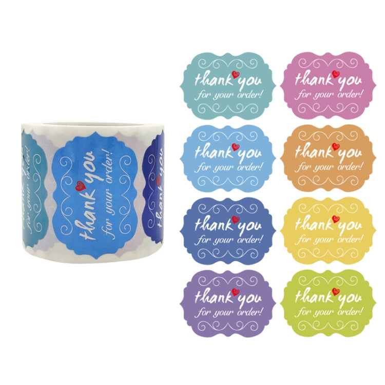 3 rotoli grazie adesivo sigillo adesivo torta decorazione etichetta, K-112 Sticker