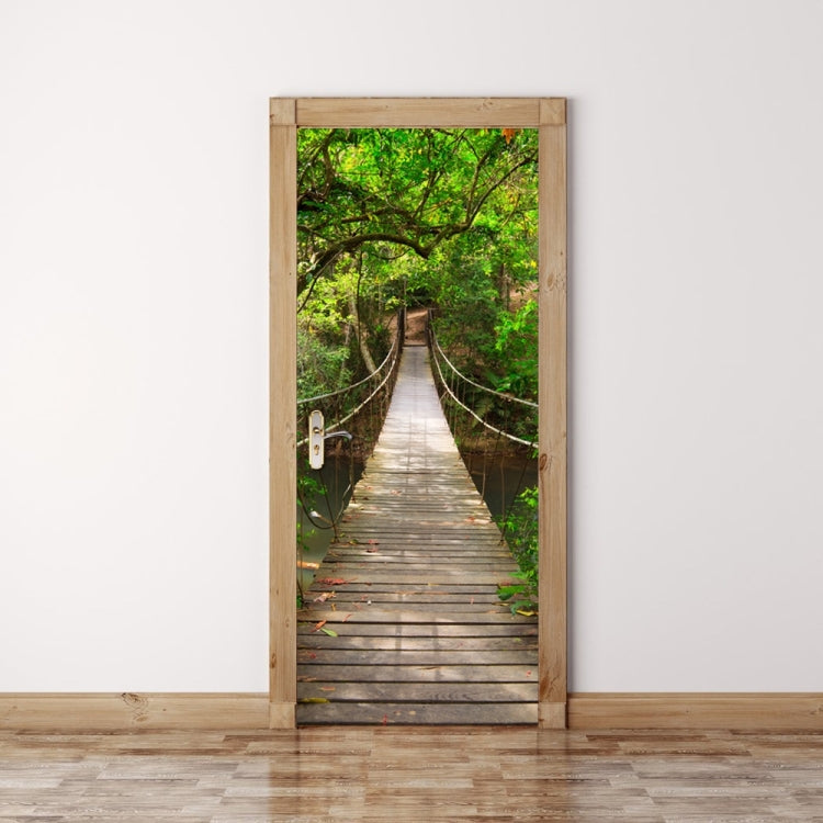 Adesivi per poster con carta da parati 3D Adesivi autoadesivi rimovibili per la decorazione della porta della casa, 60cm×180cm, 38.5cm×200cm, 77cm×200cm