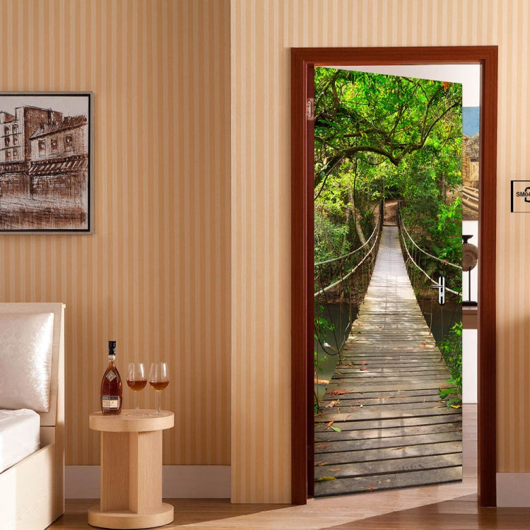 Adesivi per poster con carta da parati 3D Adesivi autoadesivi rimovibili per la decorazione della porta della casa, 60cm×180cm, 38.5cm×200cm, 77cm×200cm