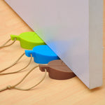 2 PCS Creative Leaf Silicone Door Stop Child Anti-pizzicamento Crash Pad per porta di sicurezza