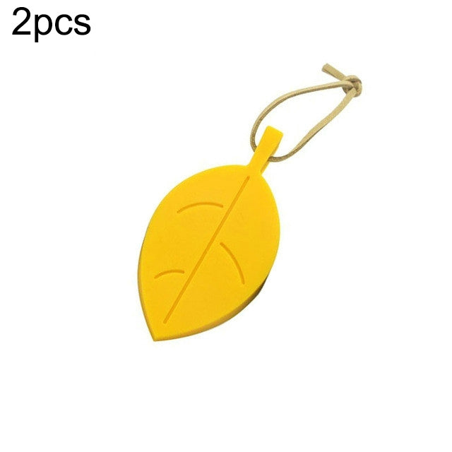 2 PCS Creative Leaf Silicone Door Stop Child Anti-pizzicamento Crash Pad per porta di sicurezza