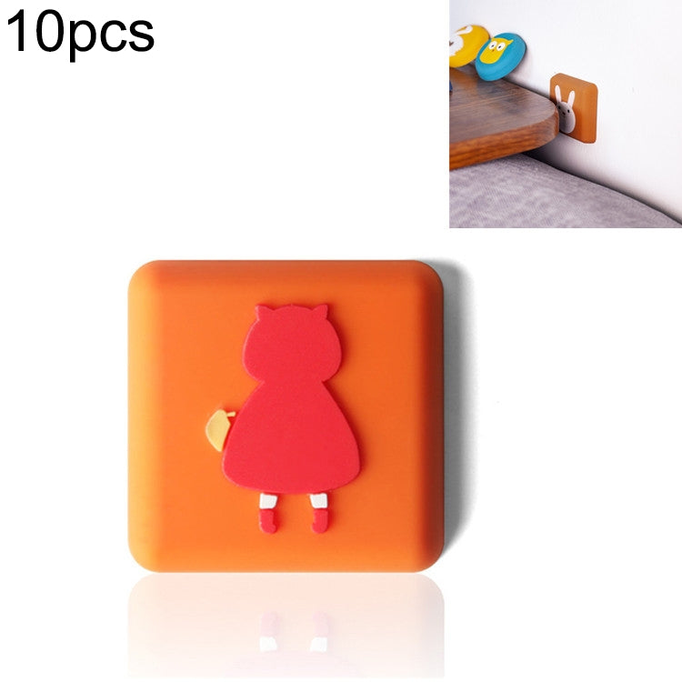 Crash Pad da 10 pezzi per cuscino in silicone per maniglia della porta a muro