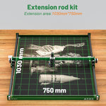 Kit di estensione asse Y da 1150 mm Guida profilata in alluminio per incisore laser NEJE MAX 4/3 MAX V2