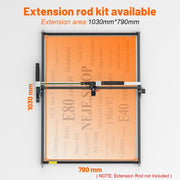 Kit di estensione asse Y da 1150 mm Guida profilata in alluminio per incisore laser NEJE MAX 4/3 MAX V2
