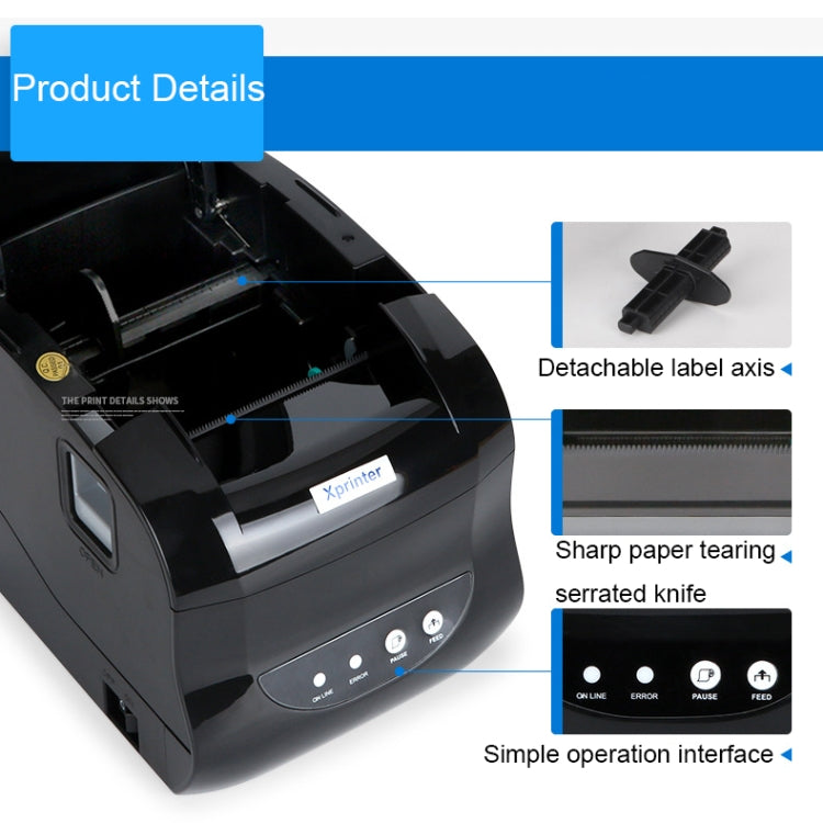 Xprinter XP-365B Stampante termica per etichette 80 mm