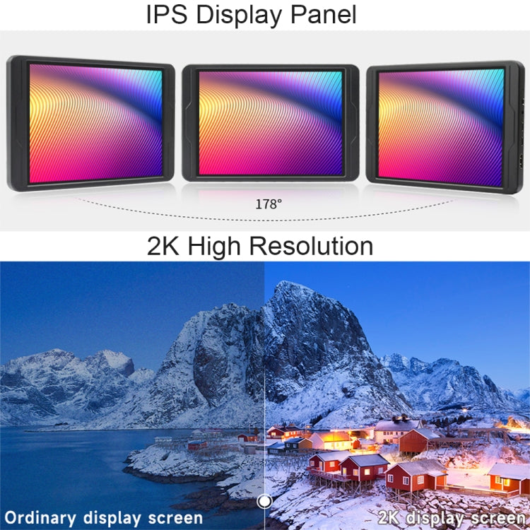 Display touch 8 pollici 2K IPS con vetro temperato