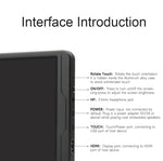 Display touch 8 pollici 2K IPS con vetro temperato