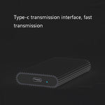 Blueendless M3T MSATA Mobile Hard Disk Box TYPE-C Transfer USB3.1 Notebook Solid Hard Disk Box, Blueendless