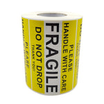 Maneggiare con cura Etichetta adesiva di avvertenza fragile, 2.5x4 inch