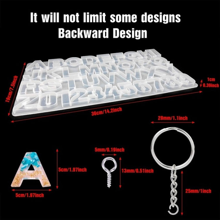 111 Pz/set FAI DA TE Specchio Stampo Ciondolo In Silicone, Cristallo Epossidico Chiave Ciondolo Set, 111 PCS/Set