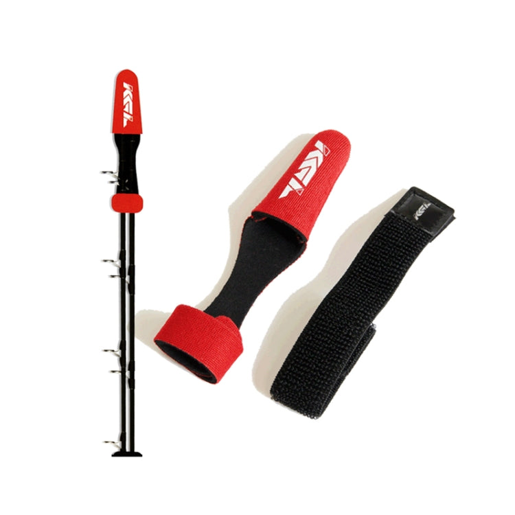 3 PCS Copertura protettiva per canna da pesca Cappuccio di protezione per palo ad alta elasticità + Set di cinghie di ancoraggio, Red, Black, Blue