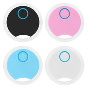 2 PCS S8 Rotondo Bluetooth Dispositivo anti-smarrimento Chiave dispositivo di localizzazione bagagli Allarme bidirezionale, Black, White, Blue, Pink