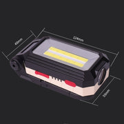 Lampada da lavoro LED pieghevole con gancio e magnete