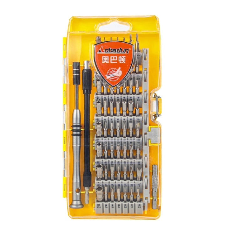 Obadun 9800 58 in 1 CRV Manual Screwdriver Set Lot Cell Phone Disassembly Glasses Repair Tool, Obadun 9800(Yellow), Obadun 9800(Orange)