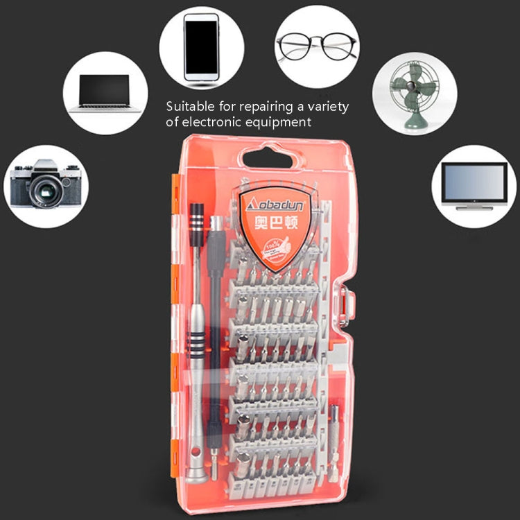 Obadun 9800 58 in 1 CRV Manual Screwdriver Set Lot Cell Phone Disassembly Glasses Repair Tool, Obadun 9800(Yellow), Obadun 9800(Orange)