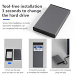 Blueendless Scatola per disco rigido mobile da 2,5 pollici SATA Porta seriale USB3.0 Strumento gratuito SSD, Stile:, MR23F -A Port, MR23F-C Port, MR23G -A Port, MR23G-C Port