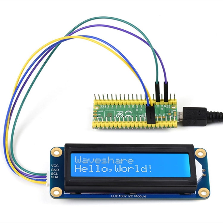 Modulo LCD1602 I2C 16x2 bianco su blu 3,3-5 V