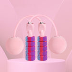 Corda per saltare senza fili per esercizi brucia grassi fitness con palla per pesi, Cordless Cherry Pink, Cordless Mint Green, Cherry Pink + Long Rope, Mint Green + Long Rope