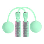 Corda per saltare senza fili per esercizi brucia grassi fitness con palla per pesi, Cordless Cherry Pink, Cordless Mint Green, Cherry Pink + Long Rope, Mint Green + Long Rope